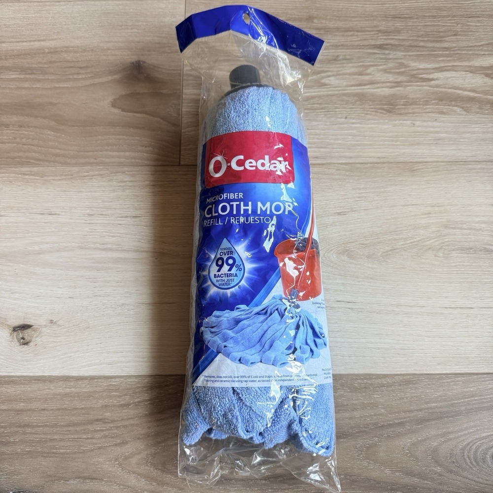 O-Cedar Microfiber Mop Head Refill Open Package New